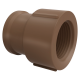 Luva Mista 1.1/2'' 50mm Água PVC Marrom Solda e Rosca TIGRE