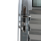 Porta Social 210x80cm Direita Alumínio Brilhante Advanced ALIANCE