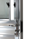 Porta Social 210x90cm Esquerda Alumínio Brilhante Advanced ALIANCE