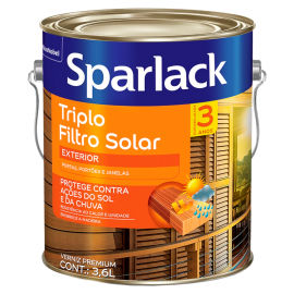 Verniz Triplo Filtro Solar Premium Brilhante Mogno 3,6L SPARLACK