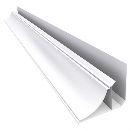Perfil PVC Sanca Branco Barra com 6m MADEX