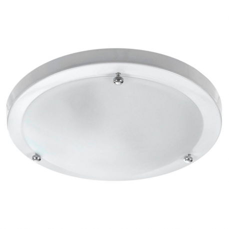 Plafon Nave Branco para 2 Lâmpadas PAVILONIS
