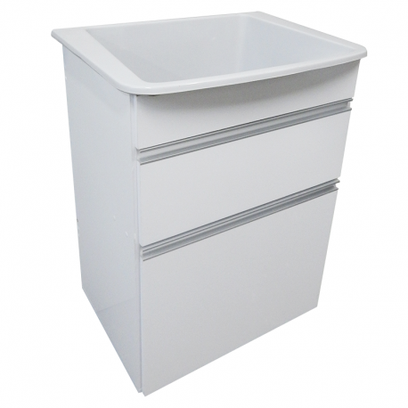 Conjunto Gabinete com Tanque Viena 52x37x37,5cm Branco IRMÃOS CORSO