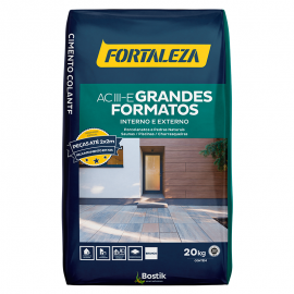 Argamassa Colante Grandes Formatos ACIII-E 20kg Branca FORTALEZA