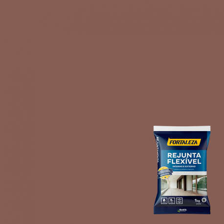 Rejunta Tudo Flexível 1kg Imbuia FORTALEZA