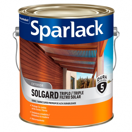 Verniz Triplo Filtro Solar Acetinado Mogno 3,6L SPARLACK