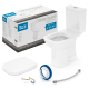 Kit Debba Square Bacia Com Caixa+Assento Soft Close+Fixações Branco ROCA