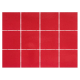 Revestimento 10x10cm Telado Vermelho 1400 Extra STRUFALDI
