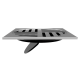 Grelha Inox Quadrada 100mm 1790 C19 Cromada LORENZETTI