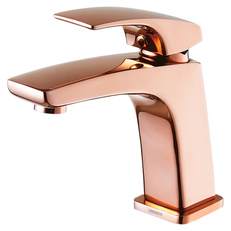 Misturador Monocomando para Lavatório de Mesa Loren Live 2875 R89 Rose Gold LORENZETTI