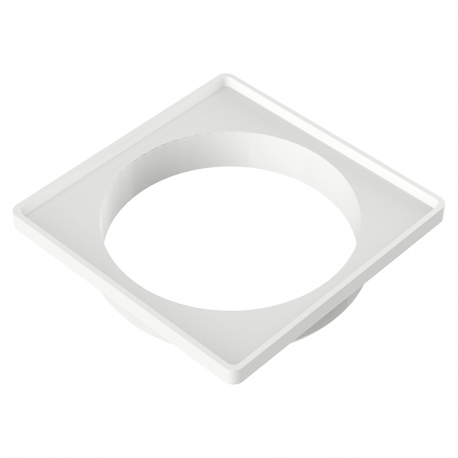 Porta Grelha Quadrada 4'' 100mm PVC Branca TIGRE