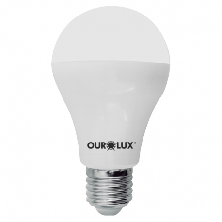 Lâmpada Superled Ouro 12W 3000K Bivolt Luz Amarela OUROLUX
