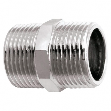 Niple Duplo Latão Cromado 3/4 170606 BLUKIT