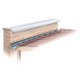 Calha Galvanizada Chapa 26 Platibanda C28 Barra com 2m LESTE CALHAS