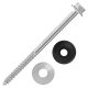 Parafuso Telha 5/16x110mm com Vedação Kit com 10 Peças PTS-03 LAUREFIX