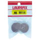 Suporte Guarda Roupa Embutir Marrom Kit com 2 Peças SEM LAUREFIX