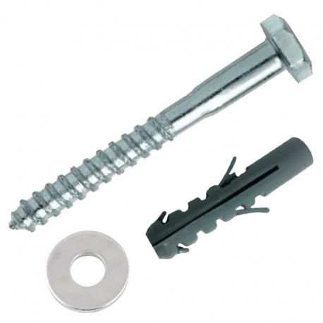Parafuso Sextavado 3/16x50mm com Bucha 8mm Kit com 5 Peças PB8S LAUREFIX