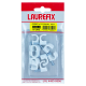 Grampo para Cabo Coaxial 10mm Kit com 10 Peças GCOAX LAUREFIX