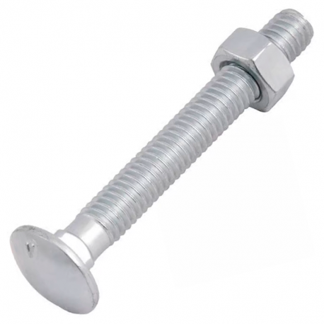 Parafuso Francês 1/4''x2'' Kit com 4 Peças PFC05 LAUREFIX
