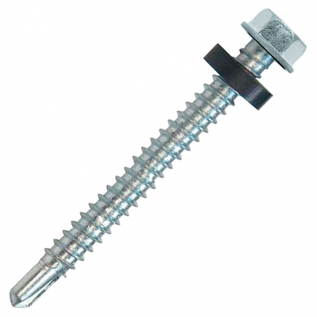 Parafuso Sextavado Auto Brocante com Arruela 5,5x2.1/2'' Kit com 5 Peças PAB-3 LAUREFIX