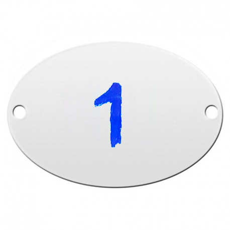 Número Oval Nº1 NO-1 LAUREFIX