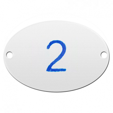 Número Oval Nº2 NO-2 LAUREFIX