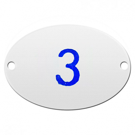 Número Oval Nº3 NO-3 LAUREFIX