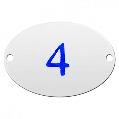 Número Oval Nº4 NO-4 LAUREFIX