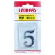 Número Cromado para Apartamento Nº 5 ZCAP5 LAUREFIX