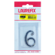 Número Cromado para Apartamento Nº 6 ZCAP6 LAUREFIX
