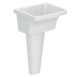 Tanque de Louça Médio 48,5x53,5cm 31L sem Coluna BRANCO CELITE