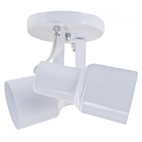 Spot 1020 para 2 Lâmpadas Alumínio Branco 102202 PAVILONIS