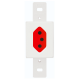 Tomada 2P+T 20A/250V Vermelha 2335 Blanc FAME