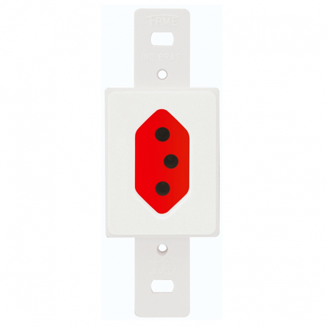 Tomada 2P+T 20A/250V Vermelha 2335 Blanc FAME