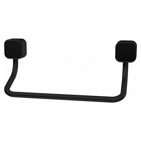 Porta Toalha Rosto Quadrado Preto Fosco JACQK JAPI