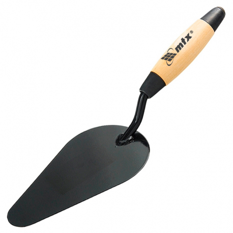 Colher de Pedreiro Oval 7'' 175mm com Cabo de Madeira MTX