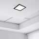 Painel LED Embutir Quadrado Preto 18W Bivolt 6500K Luz Branca 15090299 TASCHIBRA