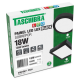 Painel LED Sobrepor Redondo Preto 18W Bivolt 6500K Luz Branca 15070146 TASCHIBRA