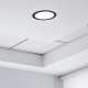 Painel LED Embutir Redondo Preto 18W Bivolt 6500K Luz Branca 15090293 TASCHIBRA