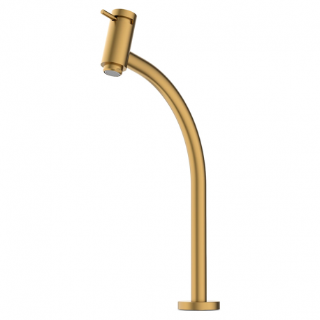 Torneira Lavatório Mesa Bica Alta Basic Gold Matte B5055C7R1B CELITE