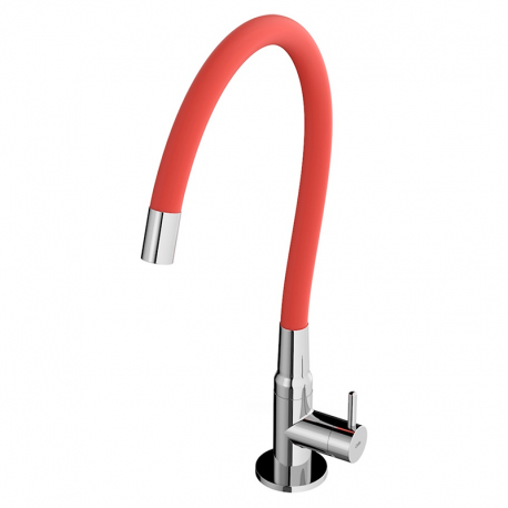 Torneira Cozinha Mesa Bica Flexível Colors Vermelho B5004CECR0 CELITE