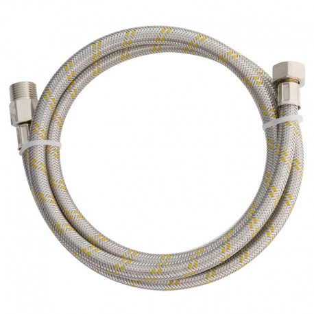 Ligação Flexível Inox para Gás 1/2 com 1,20m 180623 BLUKIT