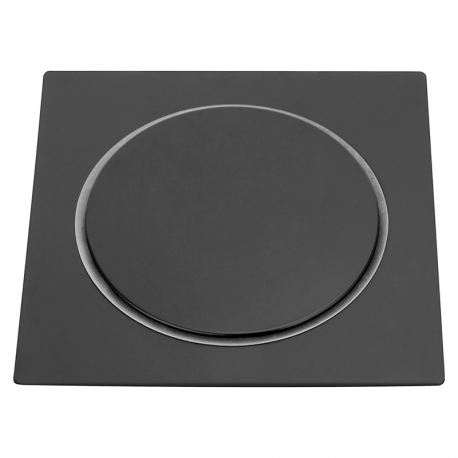 Ralo Inox Click Quadrado 15cm 7655 Preto STOC