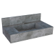 Bancada Porcelanato Bérgamo 80cm Cinza COZIMAX