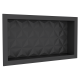 Nicho Mármore Sintético Texturizado 30x60x10cm Preto COZIMAX
