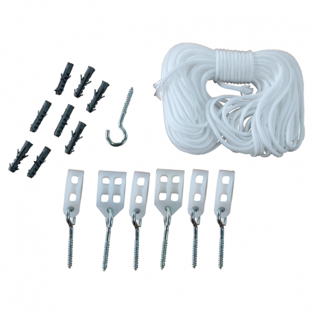 Kit para Varal de Teto Polipropileno 13m MAXEB