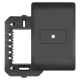 Placa 4x2 Cega com Suporte para Saída de Fio 4070 Habitat Preto FAME