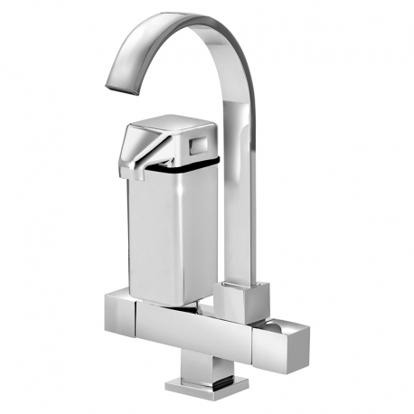 Torneira para Cozinha de Mesa Filtro Quadrado Luxo 1/4v 2075 Cromado STOC