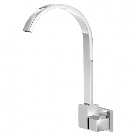 Torneira para Cozinha de Parede Quadrada Luxo 1/4v 2801 Cromado STOC