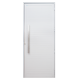 Porta Giro Lambril sem Visor 215x90cm Direita Caribe Max Alumínio Branco PE JAP